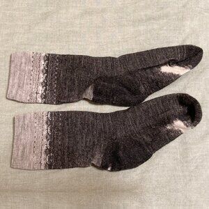 Womens Casual Smartwool Socks Charcoal/Gray Snowflake Pattern Medium Size 7-9.5